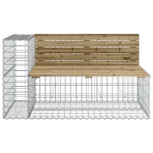 Vrtna klupa s gabionskim dizajnom 122 x 71 x 65,5 od borovine - Tamno smeđa 122 x 71 x 65.5 cm 1 Cijena