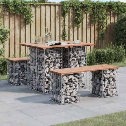 Vrtna klupa s gabionskim dizajnom 100x70x72 cm drvo duglazije - Prirodni douglas 70 x 100 x 72 cm 1 Cijena