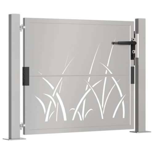 Dvorišna vrata - Vrtna vrata 105 x 80 cm od čelika COR-TEN s uzorkom trave - 105 x 80 cm Cijena