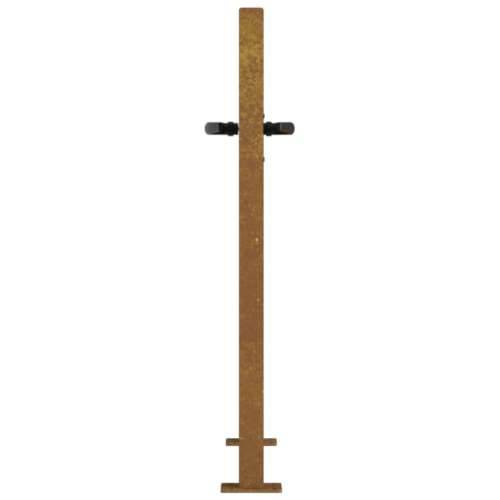 Dvorišna vrata - Vrtna vrata 105 x 80 cm od čelika COR-TEN s uzorkom trave - 105 x 80 cm Cijena