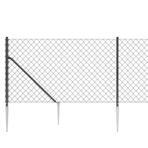 Žičana ograda sa šiljastim držačima antracit 1,1 x 10 m Cijena