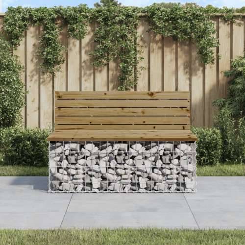 Vrtna klupa s gabionskim dizajnom 103 x 70 x 65 cm od borovine - Tamno smeđa 103 x 70 x 65 cm 1 Cijena