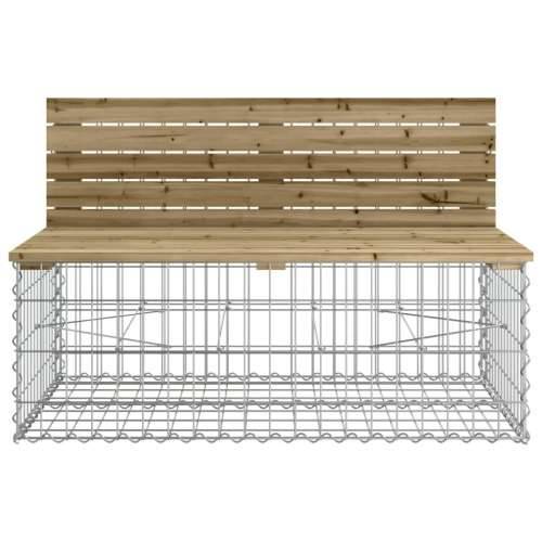 Vrtna klupa s gabionskim dizajnom 103 x 70 x 65 cm od borovine - Tamno smeđa 103 x 70 x 65 cm 1 Cijena