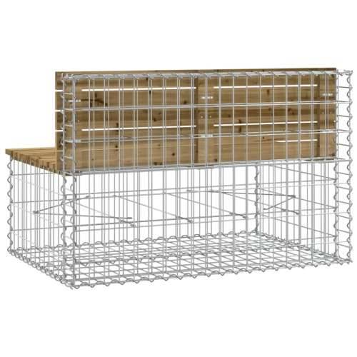 Vrtna klupa s gabionskim dizajnom 103 x 70 x 65 cm od borovine - Tamno smeđa 103 x 70 x 65 cm 1 Cijena