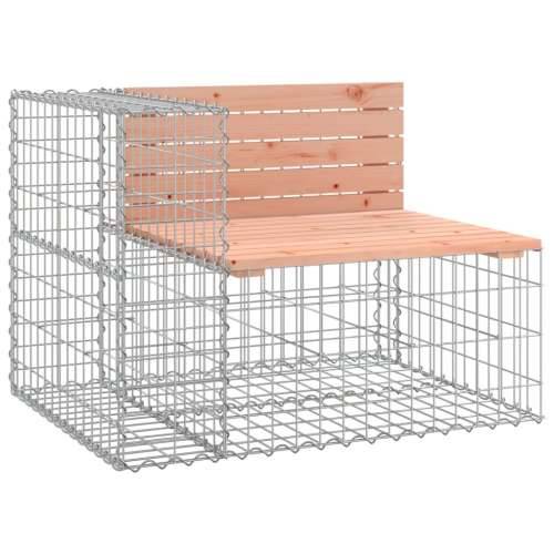 Vrtna klupa s gabionskim dizajnom 92x71x65,5 cm drvo duglazije Prirodni douglas 92 x 71 x 65.5 cm 1 Cijena