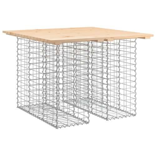 Vrtna klupa s gabionskim dizajnom 100x102x72cm masivna borovina - Prirodna boja bora 100 x 102 x 72 cm 1 Cijena