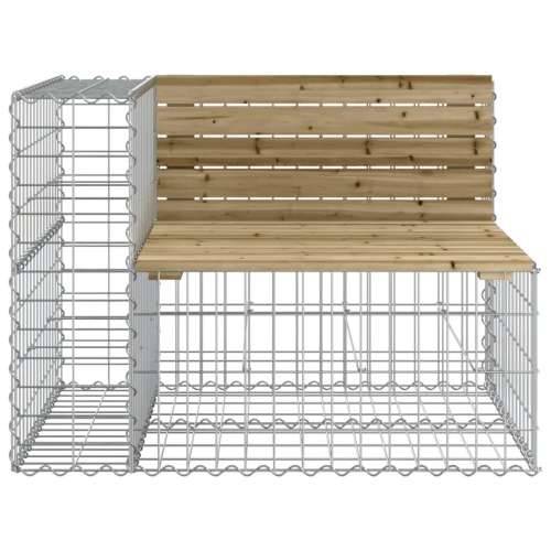 Vrtna klupa s gabionskim dizajnom 92 x 71 x 65,5 od borovine - Tamno smeđa 92 x 71 x 65.5 cm 1 Cijena