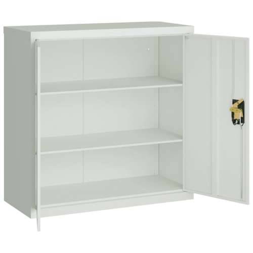 Ormarić za spise svjetlosivi 90 x 40 x 130 cm čelični - Svjetlosiva 90 x 40 x 130 cm 1 Cijena