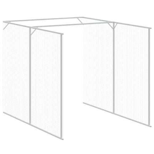 Kućica za pse s igralištem svjetlosiva 165x455x181 cm čelična - Svjetlosiva 165 x 455 x 181 cm Cijena