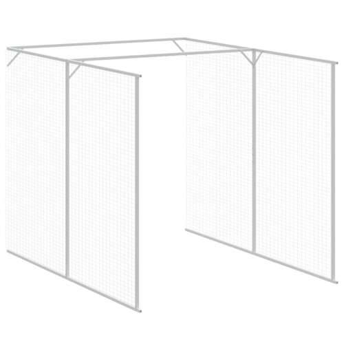 Kućica za pse s igralištem svjetlosiva 165x863x181 cm čelična - Svjetlosiva 165 x 863 x 181 cm Cijena
