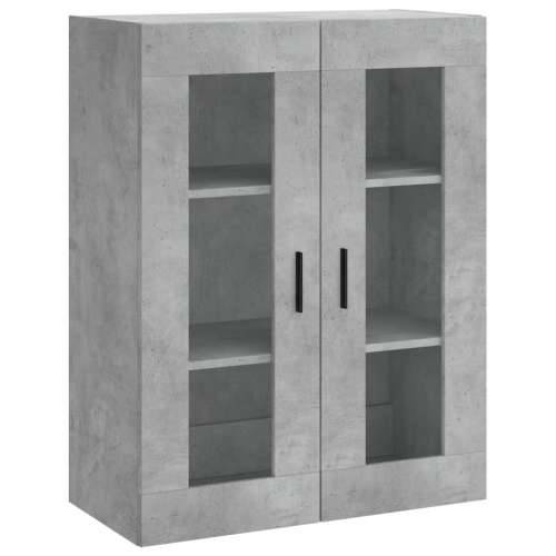 Visoka komoda siva betona 69,5x34x180 cm od konstruiranog drva - Beton siva 1 3 police Cijena