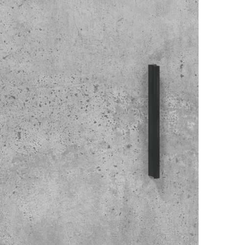 Visoka komoda siva betona 69,5x34x180 cm od konstruiranog drva - Beton siva 1 3 police Cijena