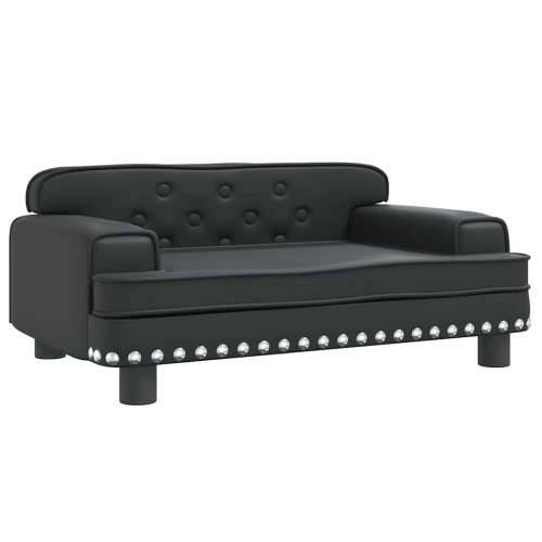 Krevet za pse crni 70 x 45 x 30 cm od umjetne kože - Crna 70 x 45 x 30 cm Cijena