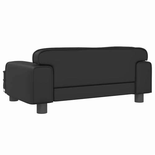Krevet za pse crni 70 x 45 x 30 cm od umjetne kože - Crna 70 x 45 x 30 cm Umjetna koža Cijena