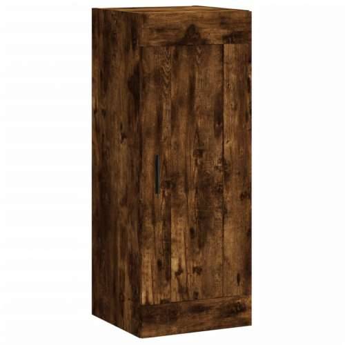 Visoka komoda dimljeni hrast 34,5x34x180cm konstruiranog drva - Dimljeni hrast 1 2 ladice 2 police Cijena