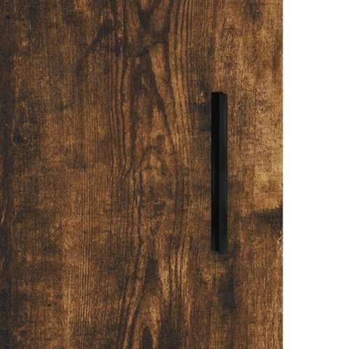 Visoka komoda dimljeni hrast 34,5x34x180cm konstruiranog drva - Dimljeni hrast 1 2 ladice 2 police Cijena