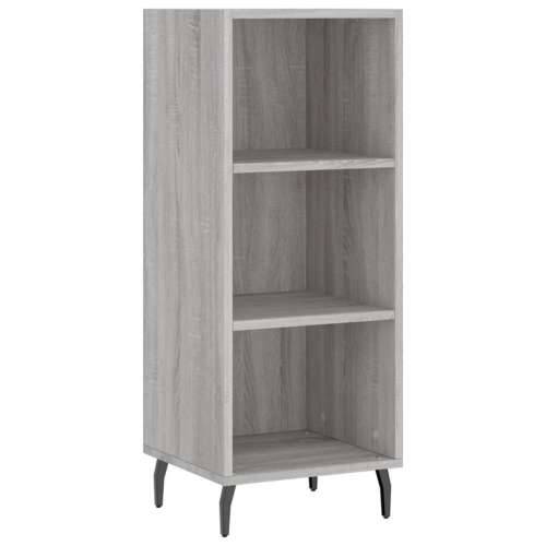 Visoka komoda siva sonome 34,5x34x180 cm od konstruiranog drva - Sivi hrast sonoma 1 3 police Cijena