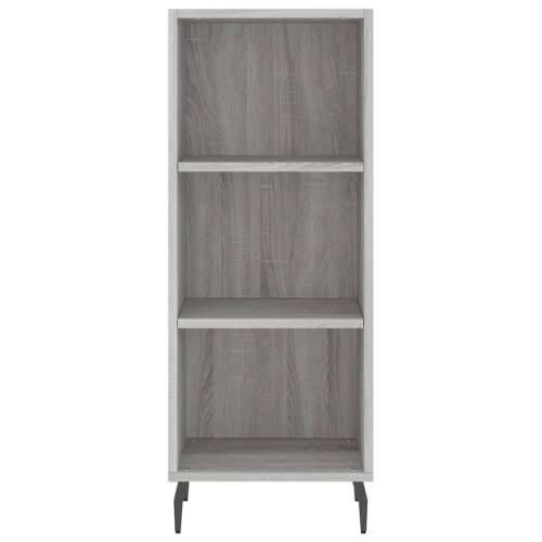 Visoka komoda siva sonome 34,5x34x180 cm od konstruiranog drva - Sivi hrast sonoma 1 3 police Cijena
