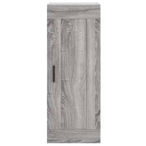 Visoka komoda siva sonome 34,5x34x180 cm od konstruiranog drva - Sivi hrast sonoma 1 3 police Cijena