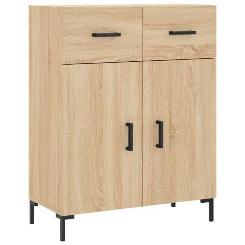 Visoka komoda hrasta sonome 69,5x34x180cm od konstruiranog drva - sonoma hrast 1 2 vrata 2 ladice Cijena
