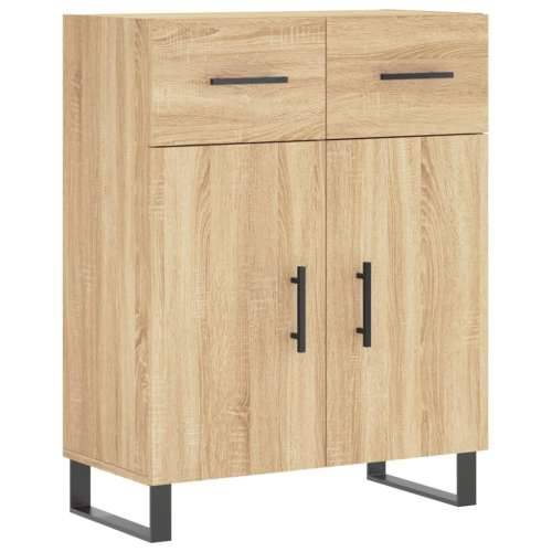 Visoka komoda hrasta sonome 69,5x34x180cm od konstruiranog drva - sonoma hrast 1 2 vrata 2 ladice Cijena