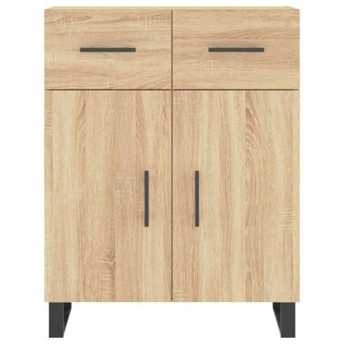 Visoka komoda hrasta sonome 69,5x34x180cm od konstruiranog drva - sonoma hrast 1 2 vrata 2 ladice Cijena