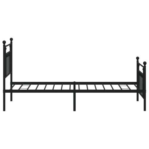 Metalni okvir kreveta uzglavlje i podnožje crni 80x200 cm - Crna 80 x 200 cm s uzglavljem i podnožjem Cijena
