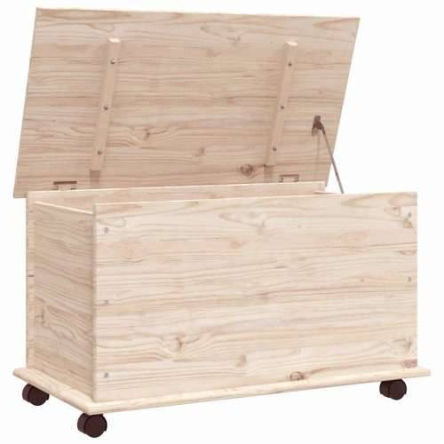 Škrinja s kotačima ALTA 73x39,5x43 cm od masivne borovine - Prirodna 1 Cijena