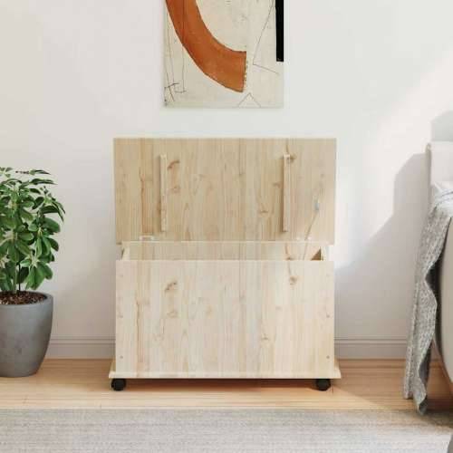 Škrinja s kotačima ALTA 73x39,5x43 cm od masivne borovine - Prirodna 1 Cijena