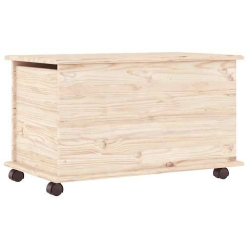 Škrinja s kotačima ALTA 73x39,5x43 cm od masivne borovine - Prirodna 1 Cijena