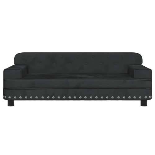 Krevet za pse crna 90 x 53 x 30 cm baršunasti - Crna 90 x 53 x 30 cm Baršun Cijena