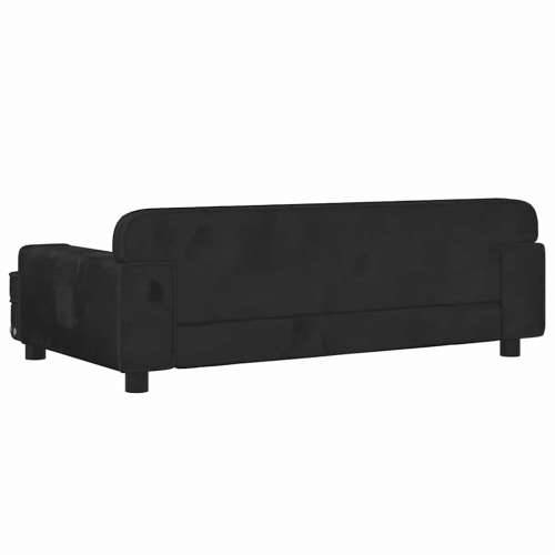 Krevet za pse crna 90 x 53 x 30 cm baršunasti - Crna 90 x 53 x 30 cm Baršun Cijena