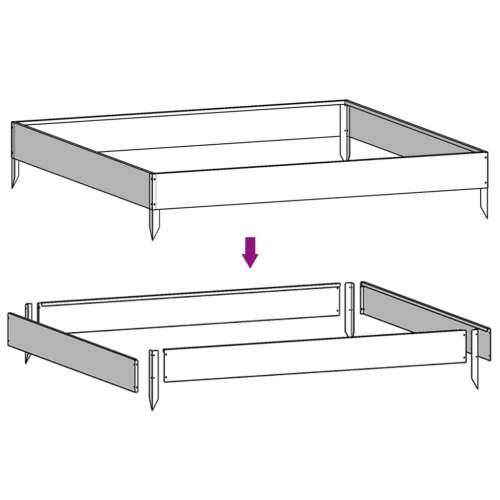 Povišena gredica - Vrtna gredica 100 x 100 x 18,5 cm od čelika COR-TEN - Otporni čelik / smeđa 100 x 100 x 18.5 cm 1 Čelik COR-T Cijena