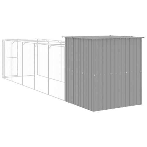 Kućica za pse s igralištem svjetlosiva 165x659x181 cm čelična - Svjetlosiva 165 x 659 x 181 cm Cijena