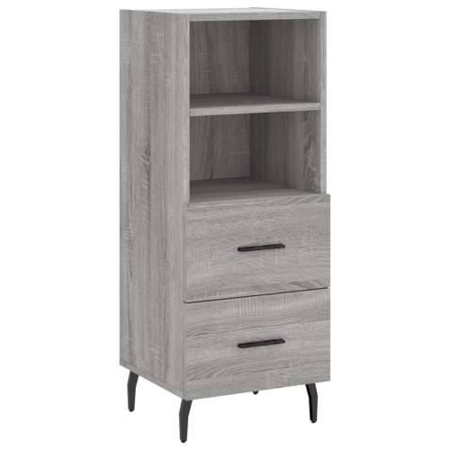 Visoka komoda siva sonome 34,5x34x180 cm od konstruiranog drva - Sivi hrast sonoma 1 2 ladice 2 police Cijena