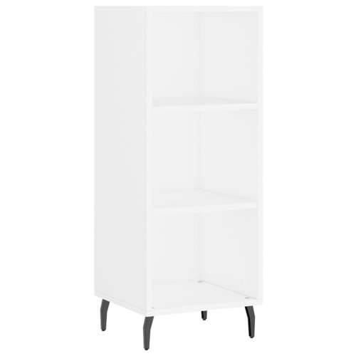 Visoka komoda bijeli 34,5x34x180 cm od konstruiranog drva - Bijela 1 3 police Cijena