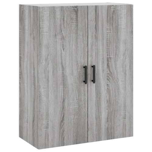 Visoka komoda siva sonome 69,5x34x180 cm od konstruiranog drva - Sivi hrast sonoma 1 1 staklena vrata 3 ladice Cijena