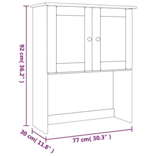 Gornji dio za komodu ALTA 77 x 30 x 92 cm od masivne borovine - Prirodna 1 Cijena