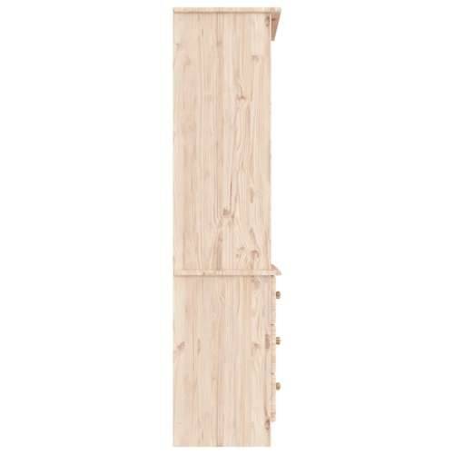 Regal za knjige s ladicama ALTA 60x35x142 cm masivna borovina - Prirodna 1 Cijena