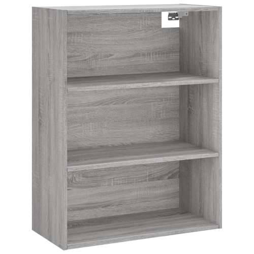 Visoka komoda siva sonome 69,5x34x180 cm od konstruiranog drva - Sivi hrast sonoma 1 2 vrata 2 ladice Cijena
