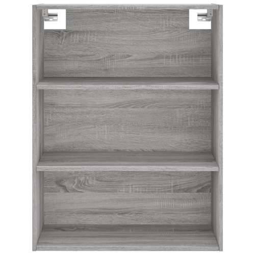 Visoka komoda siva sonome 69,5x34x180 cm od konstruiranog drva - Sivi hrast sonoma 1 2 vrata 2 ladice Cijena