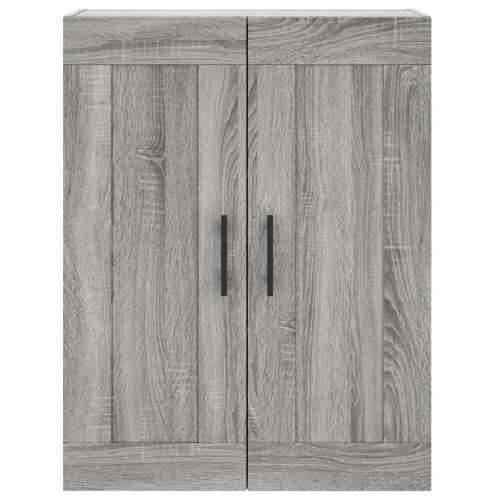 Visoka komoda siva sonome 69,5x34x180 cm od konstruiranog drva - Sivi hrast sonoma 1 2 vrata 2 ladice Cijena