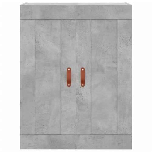 Visoka komoda siva betona 69,5x34x180 cm od konstruiranog drva - Beton siva 1 1 drvena vrata 3 ladice Cijena
