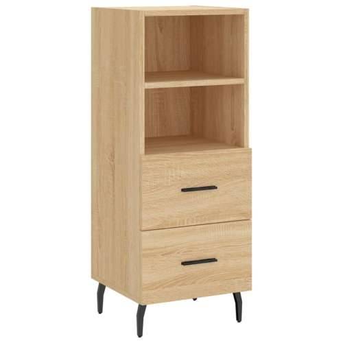 Visoka komoda hrasta sonome 34,5x34x180cm od konstruiranog drva - sonoma hrast 1 2 ladice 2 police Cijena