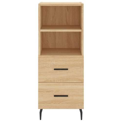 Visoka komoda hrasta sonome 34,5x34x180cm od konstruiranog drva - sonoma hrast 1 2 ladice 2 police Cijena