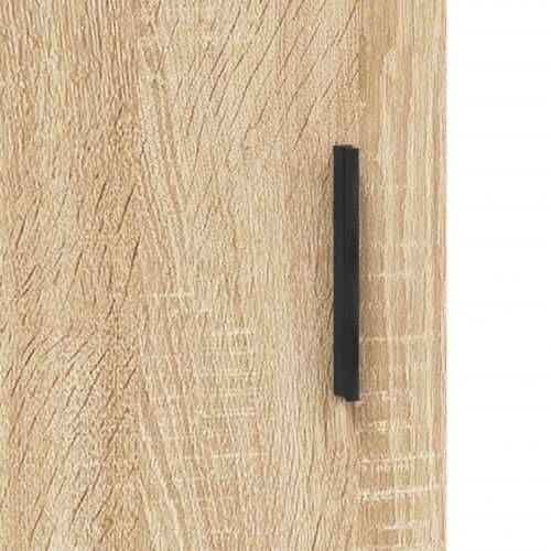 Visoka komoda hrasta sonome 34,5x34x180cm od konstruiranog drva - sonoma hrast 1 2 ladice 2 police Cijena