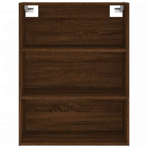 Visoka komoda boja hrasta 69,5x34x180 cm od konstruiranog drva - Smeđi hrast 1 2 vrata 2 ladice Cijena