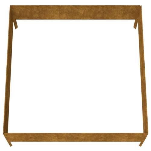 Povišena gredica - Vrtna gredica 100 x 100 x 41 cm od čelika COR-TEN - Otporni čelik / smeđa 100 x 100 x 41 cm 1 Čelik COR-TEN Cijena