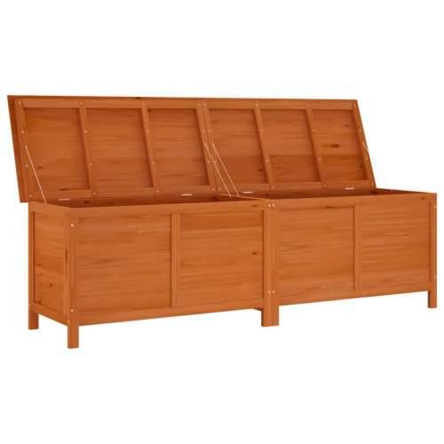 Vrtna kutija za pohranu smeđa 198,5x50x56,5 cm masivna jelovina - Svjetlosmeđa 198.5 x 50 x 56.5 cm Cijena