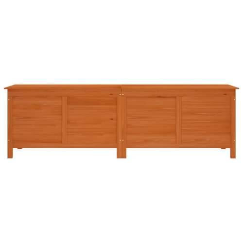 Vrtna kutija za pohranu smeđa 198,5x50x56,5 cm masivna jelovina - Svjetlosmeđa 198.5 x 50 x 56.5 cm Cijena